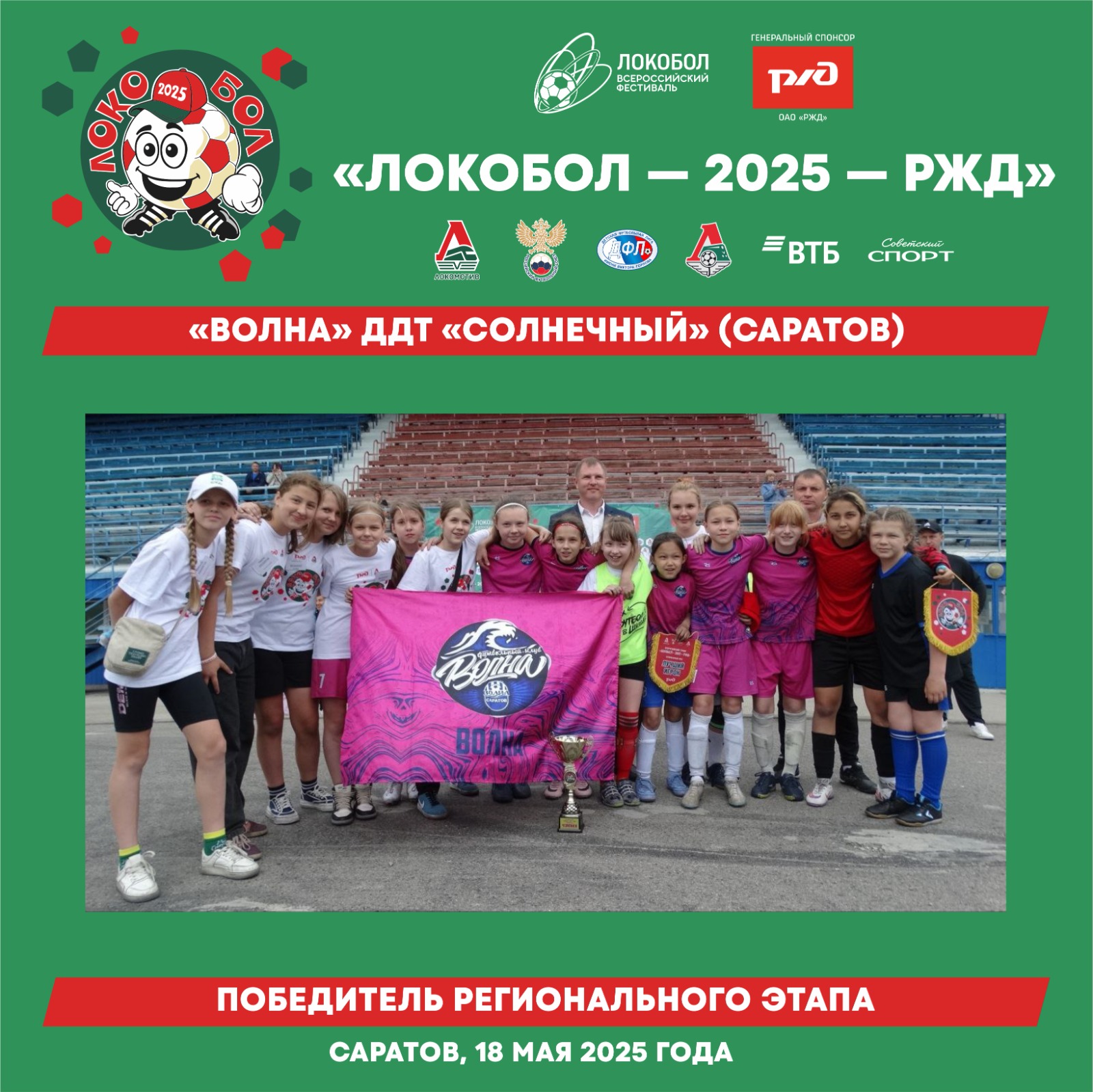 «Волна» ДДТ «Солнечный» из Саратова выиграли «золото» регионального этапа